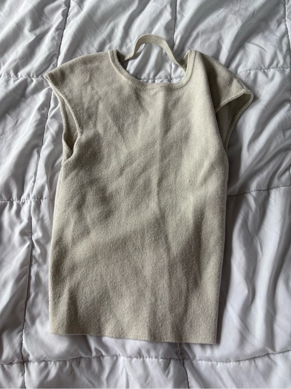 Princess Polly Off-White Knit Shirt